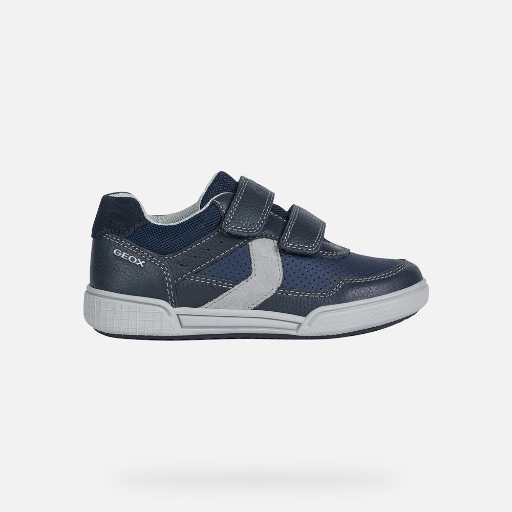 Tenis Geox Menino Azul Marinho - Poseido - FWUSQ8615